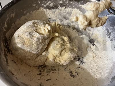 Sluoksniuota mielinė tešla su kiaušiniais Žingsnis 11