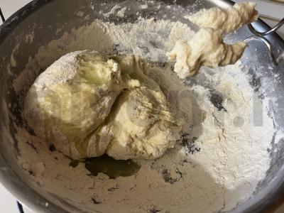 Sluoksniuota mielinė tešla su kiaušiniais Žingsnis 12