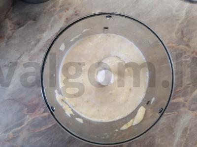 Blynų tortas su bananais Žingsnis 8