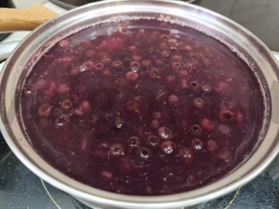 Braškinių-mėlynių kisielius Žingsnis 6