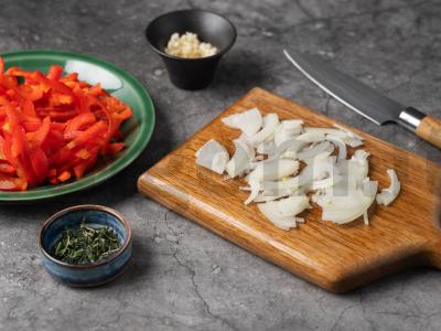 Risotto su grietinėmis Žingsnis 1