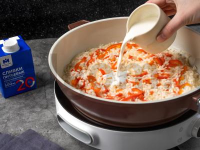 Risotto su grietinėmis Žingsnis 8