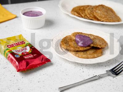 Grikių blynai su saldžiu sūrio padažu pagrindine nuotrauka