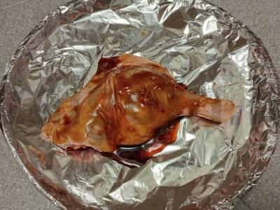 Aštrus antis šlaunelė, kepta su obuoliu ir brokoliais Žingsnis 3