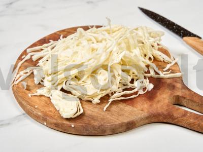 Šviežių kopūstų sriuba Žingsnis 1