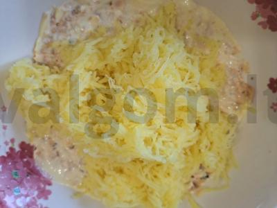 Salotas „Mimoza“ su konservuota šlakių žuvimi Žingsnis 7