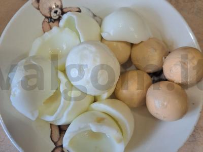 Salotas „Mimoza“ su konservuota šlakių žuvimi Žingsnis 11