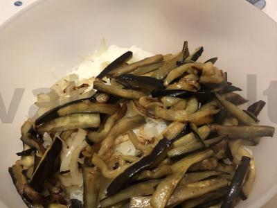 Funchosa su baklažanais ir sojų padažu Žingsnis 8