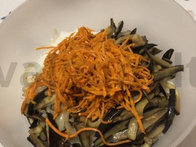 Funchosa su baklažanais ir sojų padažu Žingsnis 9