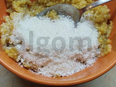 Vegetariškos saldainiai „Kaip Raffaello“ Žingsnis 3