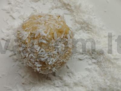 Vegetariškos saldainiai „Kaip Raffaello“ Žingsnis 5