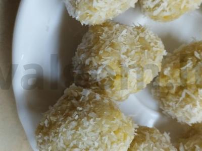 Vegetariškos saldainiai „Kaip Raffaello“ Žingsnis 6