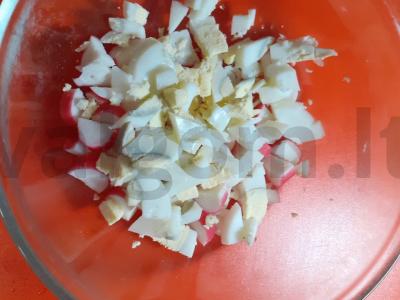 Salotas „Saulė“ su kiviais Žingsnis 2