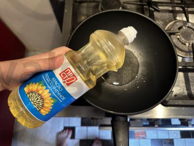 Baklažanų salotas „Aštrus“ Žingsnis 3