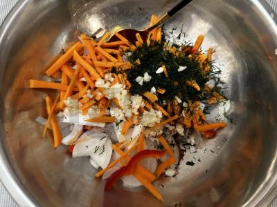 Baklažanų salotas „Aštrus“ Žingsnis 6