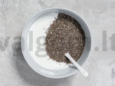 Čia pupelių pudingas su kefyru Žingsnis 2