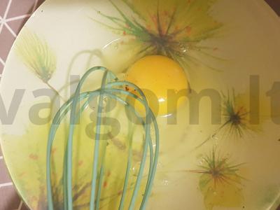 Kiaušinis vokas su varškės sūriu ir raudona žuvimi Žingsnis 1