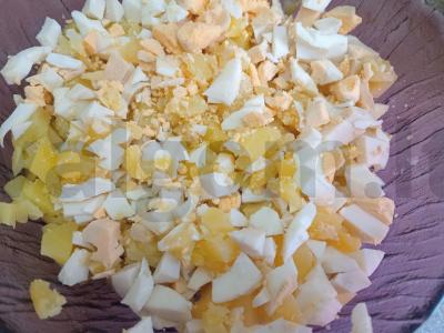 Okroška su medžiotojų dešrelėmis ant kefyro Žingsnis 2