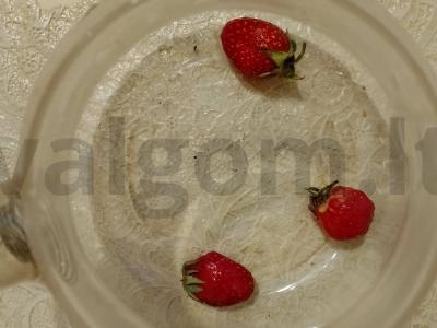 Kvapnus arbata su braškėmis, mėtomis ir cinamonu Žingsnis 1