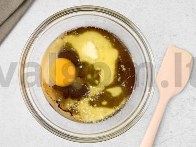 Šokoladiniai sausainiai su cukraus pudra Žingsnis 4