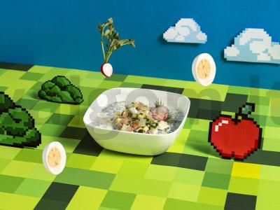 Okroška su kalakutiena grietinėje pagrindine nuotrauka