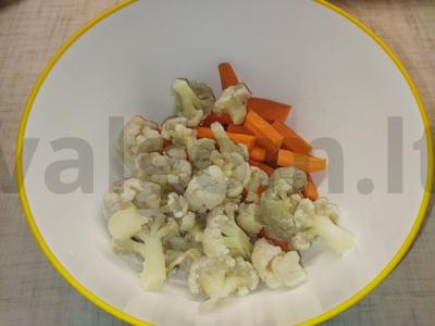 Daržovės, keptos orkaitėje su mėsos kukuliais Žingsnis 2