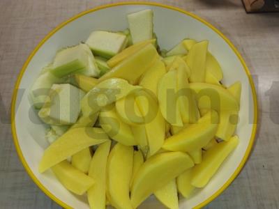 Daržovės, keptos orkaitėje su mėsos kukuliais Žingsnis 3