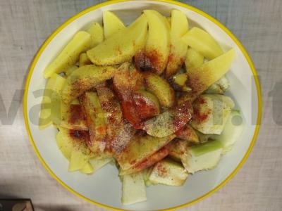 Daržovės, keptos orkaitėje su mėsos kukuliais Žingsnis 4