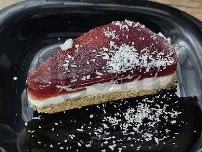 Nereikalingas varškės pyragas su spanguolių uogiene pagrindine nuotrauka