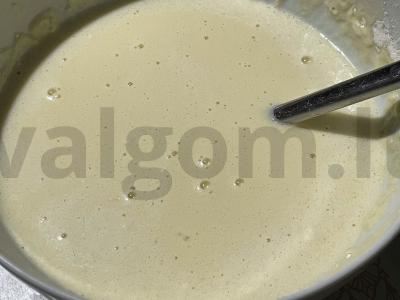 Blynai ant pieno ir vandens Žingsnis 4