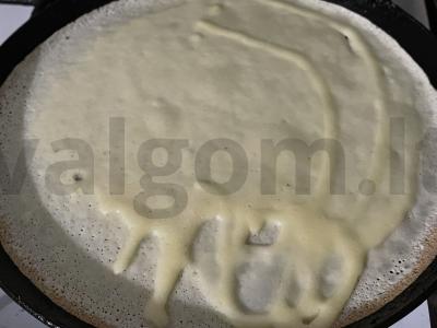 Blynai ant pieno ir vandens Žingsnis 5