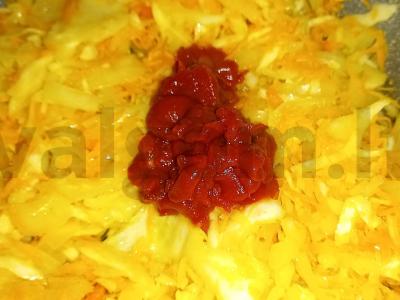 Rūgštūs šaltibarščiai su raugintais kopūstais Žingsnis 4