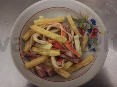 Greitas krabų salotas pagrindine nuotrauka