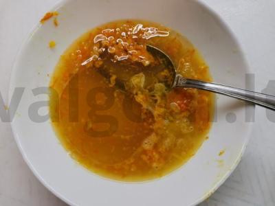 Moliūgas su medumi ir sezamu Žingsnis 4