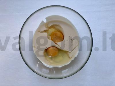 Kukurūzų duona su petražolėmis Žingsnis 1