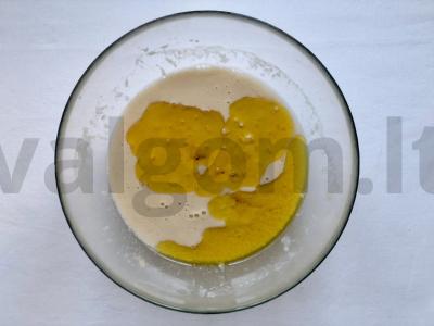 Kukurūzų duona su petražolėmis Žingsnis 2