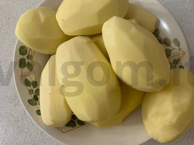 Bulvių košė su žaliu svogūnu Žingsnis 1