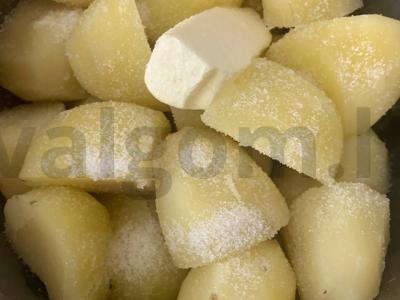 Bulvių košė su žaliu svogūnu Žingsnis 4