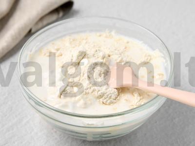 Koldūnai su varške ir špinatais Žingsnis 1