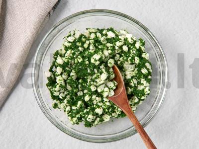 Koldūnai su varške ir špinatais Žingsnis 2