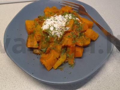 Daržovių troškinys su moliūgu pagrindine nuotrauka