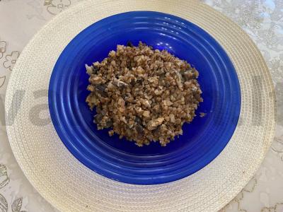 Grikių košė su faršu ir grybais pagrindine nuotrauka