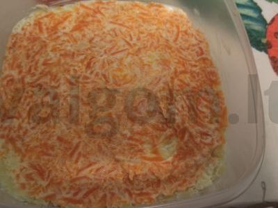 Salotas „Silkė po kailiu“ su grietine Žingsnis 5