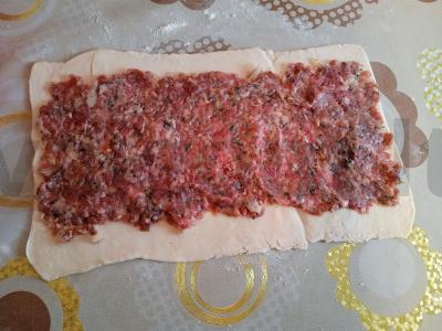 Mėsos „Sraigės“ bandelės Žingsnis 6