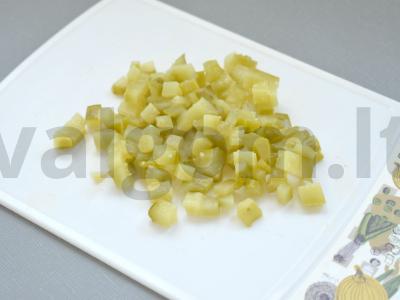 Žiemos salotas su putpelių kiaušiniais Žingsnis 4