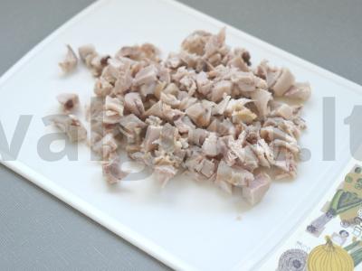 Žiemos salotas su putpelių kiaušiniais Žingsnis 5