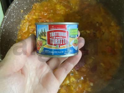 Makaronai su pomidorais ir parmezanu „Žydrūnas“ Žingsnis 4