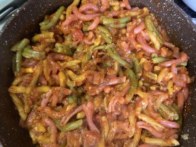 Makaronai su pomidorais ir parmezanu „Žydrūnas“ Žingsnis 6