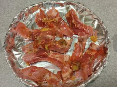 Kiaulienos šonkauliai aštriame marinate, kepti su moliūgu Žingsnis 3