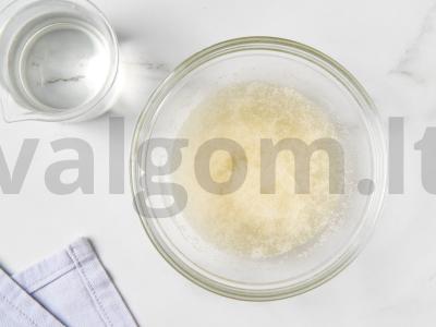 Panna cotta „Vištytės ir viščiukai“ Žingsnis 1